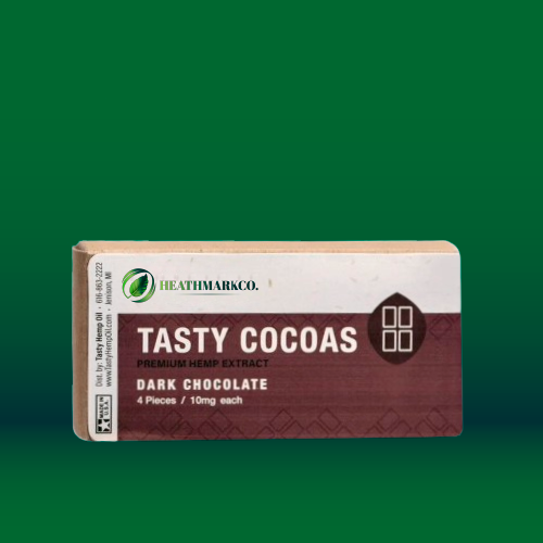 Tasty Hemp Oil: Tasty Cocoas (1 box of 4 chocoaltes)